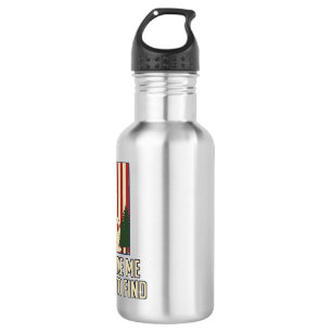 Botella De Agua Diseño de camiseta de la bandera americana vintage