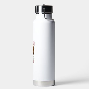 Botella De Agua Diseño de camiseta de luna de casa embrujada de Ha