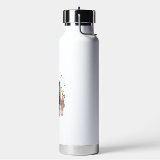 Botella De Agua Diseño de camiseta de safari de manada de jirafas 