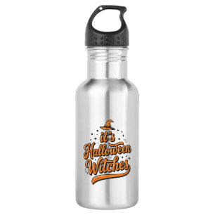 Botella De Agua Diseño de camiseta de tipografía de brujas de Hall