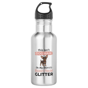 Botella De Agua Diseño de camiseta divertida para perro Pinscher M