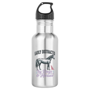 Botella De Agua Diseño de camiseta fácilmente distraído por perros