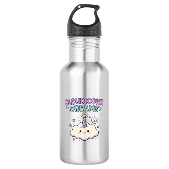 Botella De Agua Diseño de camiseta gráfica de moda de sueños de Un (Anverso)