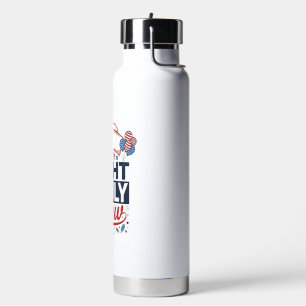 Botella De Agua Diseño de camiseta patriótica para enfermeras del 