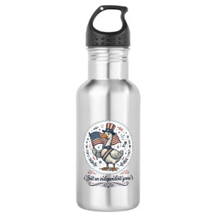 Botella De Agua Diseño de camiseta patriótica vintage de ganso ind
