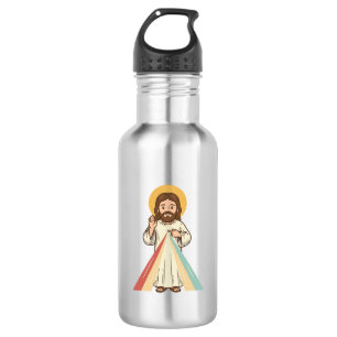 Botella De Agua Diseño de camiseta vectorial de bendición religios