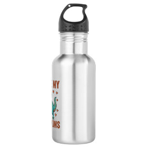 Botella De Agua Diseño de camiseta vectorial de dinosaurio del org