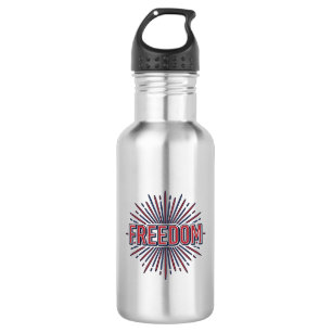 Botella De Agua Diseño de camiseta vectorial de fuegos artificiale