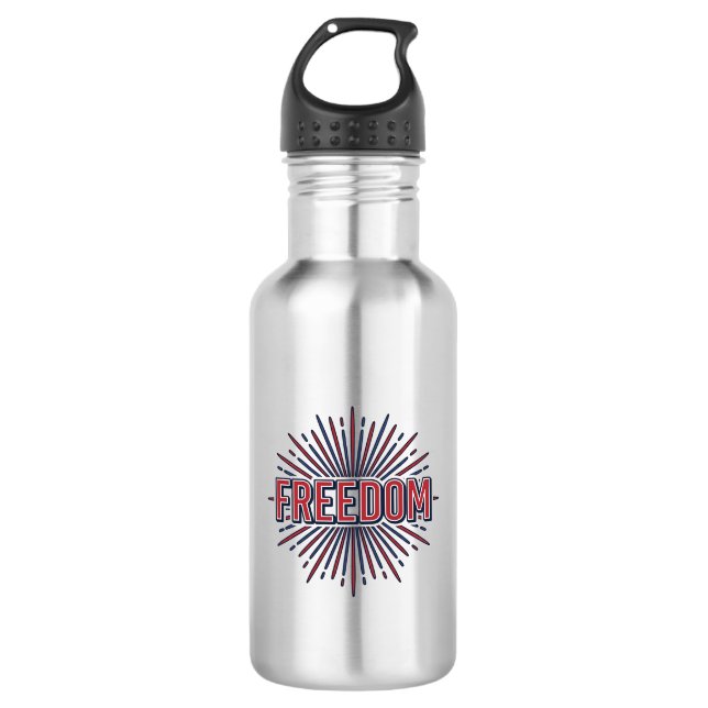 Botella De Agua Diseño de camiseta vectorial de fuegos artificiale (Anverso)