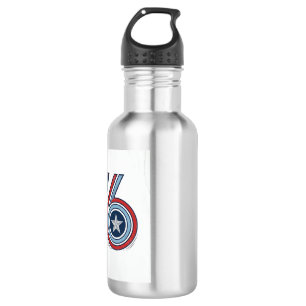 Botella De Agua Diseño de camiseta vectorial patriótica Vintage Se