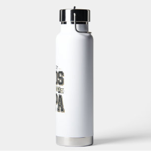 Botella De Agua Diseño de camiseta Vintage Best Dads Promoted To P