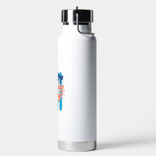 Botella De Agua Diseño de camiseta vintage con lazo patriótico Ame