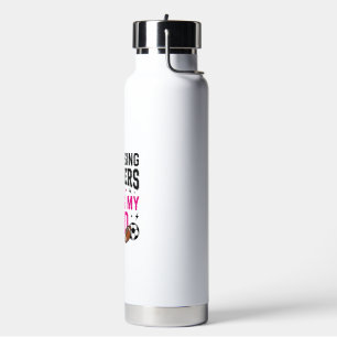 Botella De Agua Diseño de camiseta vintage para mamá de deportista