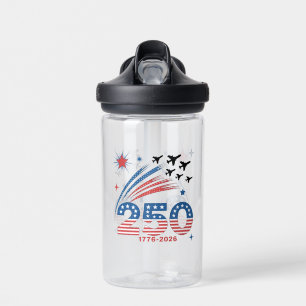 Botella De Agua Diseño de celebración de 250 años de libertad de E