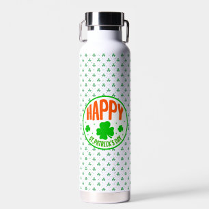 Botella De Agua Diseño de círculo del día de San Patricio feliz