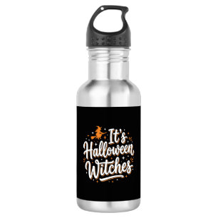 Botella De Agua Diseño de cita de bruja linda de brujas de Hallowe