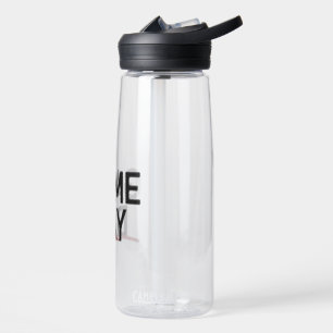 Botella De Agua Diseño de Declaración Audaz para el Día del Juego