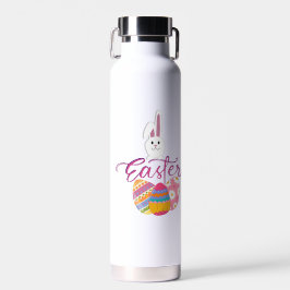 BOTELLA DE AGUA DISEÑO DE DÍA DE PASCUA FELIZ