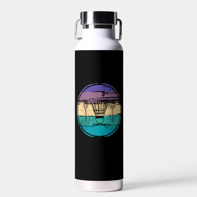 Botella De Agua Diseño de equipo de bádminton  (Delantero)