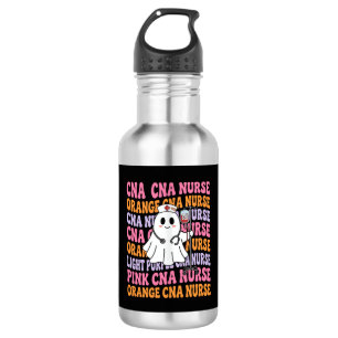 Botella De Agua Diseño de fantasma de enfermera CNA de Halloween