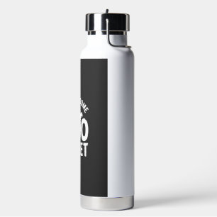 Botella De Agua Diseño de fantasma de hoja de Boo divertido de Hal