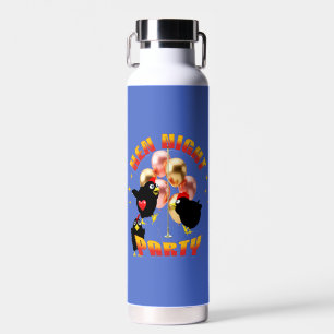Botella De Agua Diseño de gallinas divertidas para fiesta de solte