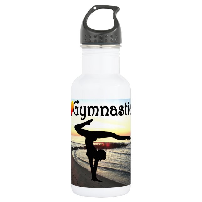BOTELLA DE AGUA DISEÑO DE GIMNASTICAS DE GRAN TAMAÑO (Anverso)
