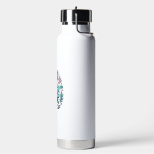 Botella De Agua Diseño de grabado vintage de tortuga marina para s