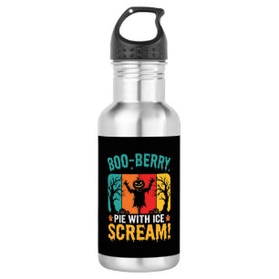Botella De Agua Diseño de helado de Halloween de pastel de Boo-Ber