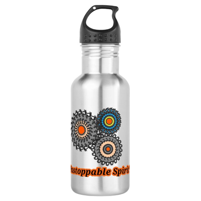 Botella De Agua Diseño de Impulso Moderno (Anverso)
