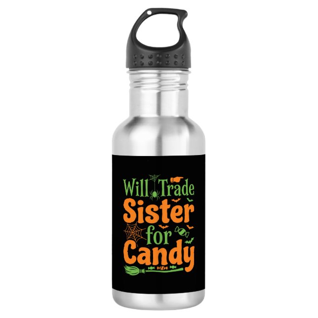 Botella De Agua Diseño de intercambio de dulces de hermana de Hall (Anverso)