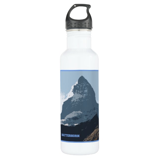 Botella De Agua Diseño de la montaña de Cervino, Suiza (Anverso)