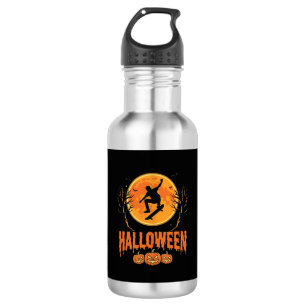 Botella De Agua Diseño de Luna para Patineta de Halloween