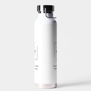 Botella De Agua Diseño de marca corporativa minimalista con logoti