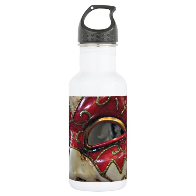 Botella De Agua Diseño de Máscara de Carnaval (Anverso)