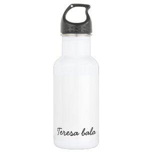 Botella De Agua Diseño de monograma moderno minimalista con letra 