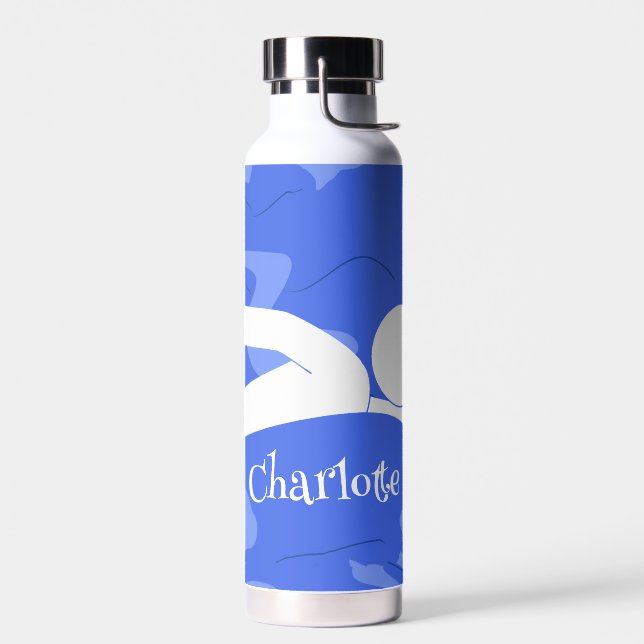 Botella De Agua Diseño De Natación Thor Vacío De Cobre Insulado (Izquierdo)