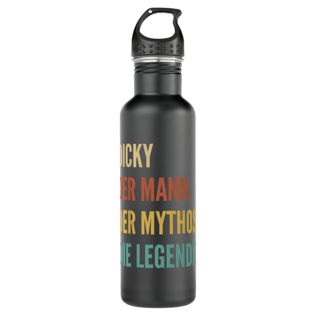 Botella De Agua Diseño de nombre alemán gracioso - Dicky (Anverso)