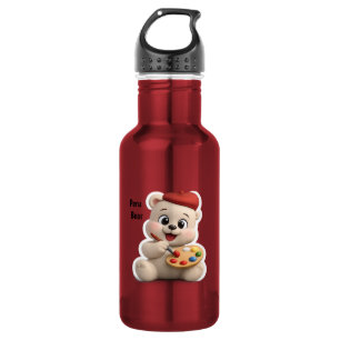 Botella De Agua Diseño de oso de peluche adorable y lindo
