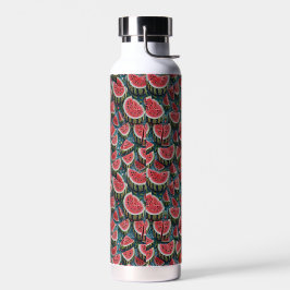 Botella De Agua Diseño de patrón de sandía jugosa 1