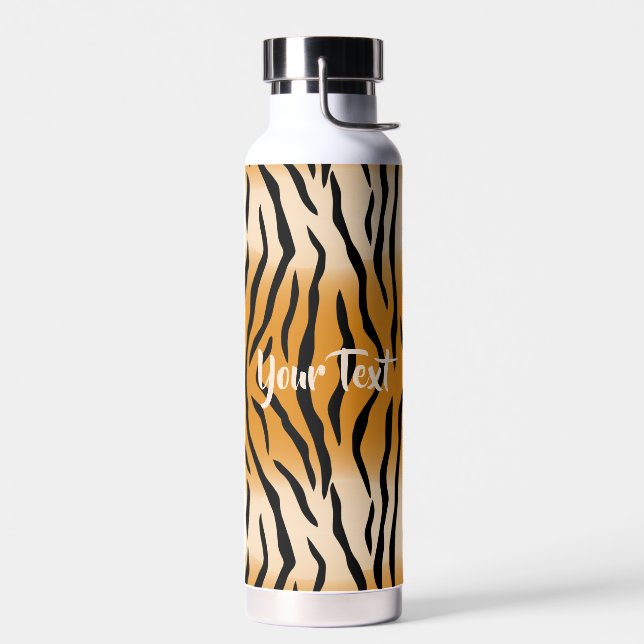 Botella De Agua Diseño de patrón de tigres Aislamiento del vacío d (Izquierdo)