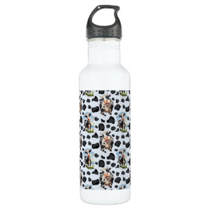 Botella De Agua Diseño de patrones de animales de vaca
