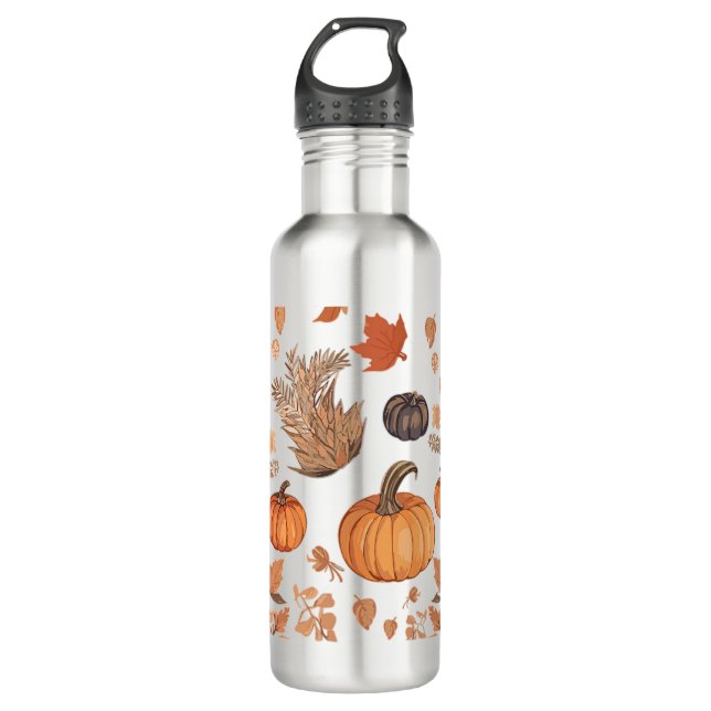 Botella De Agua Diseño de patrones de caída (Anverso)