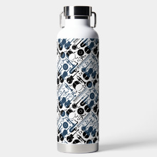 Botella De Agua Diseño de patrones de instrumentos musicales 2 ton