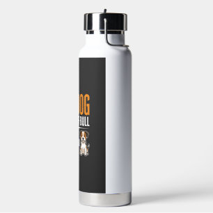 Botella De Agua Diseño de perro divertido lleno de toro