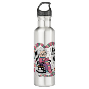 Botella De Agua Diseño de punto de nieta divertida