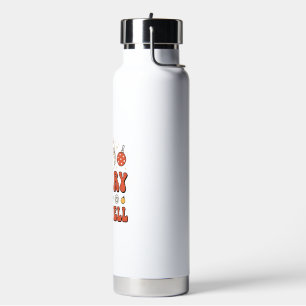 Botella De Agua Diseño de Santa de Navidad Alegre Come Bien