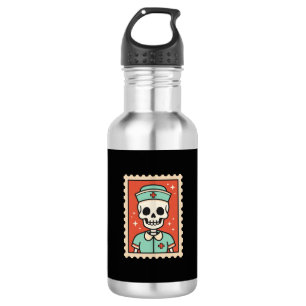 Botella De Agua Diseño de sello de enfermera esqueleto de Hallowee