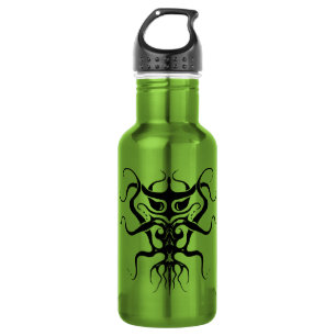 Botella De Agua Diseño de tatuajes tribales de especies exóticas -
