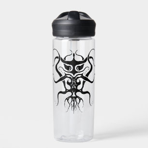 Botella De Agua Diseño de tatuajes tribales de especies exóticas -